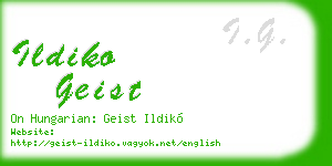 ildiko geist business card