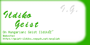ildiko geist business card